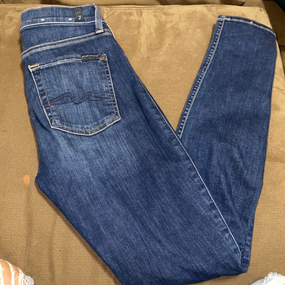 Size 27, 7 for All Mankind Skinny Jeans